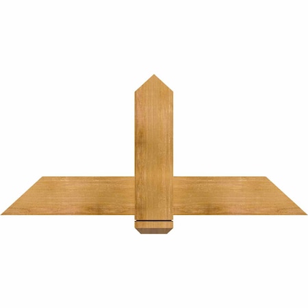Ekena Millwork Eugene Rough Sawn Timber Gable Bracket, Western Red Cedar, 48"W x 22"H x 2"D x 6"F, 11/12 Pitch GBW048X22X0206EUG00RWR